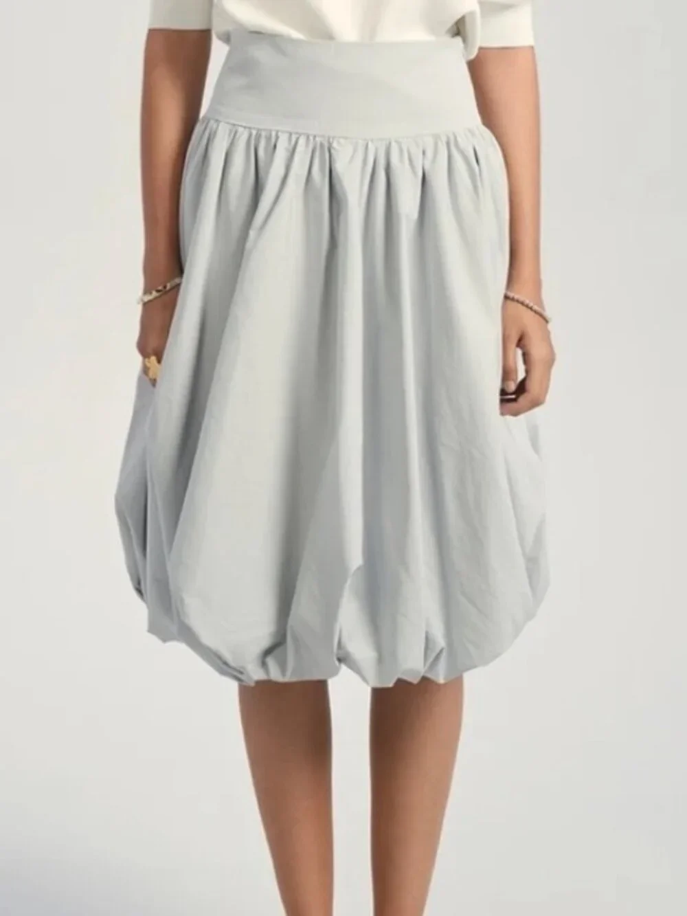 Aleeza‎ Paris Bubble Balloon Skirt Light Blue Flowy Romantic Balletcore Size S